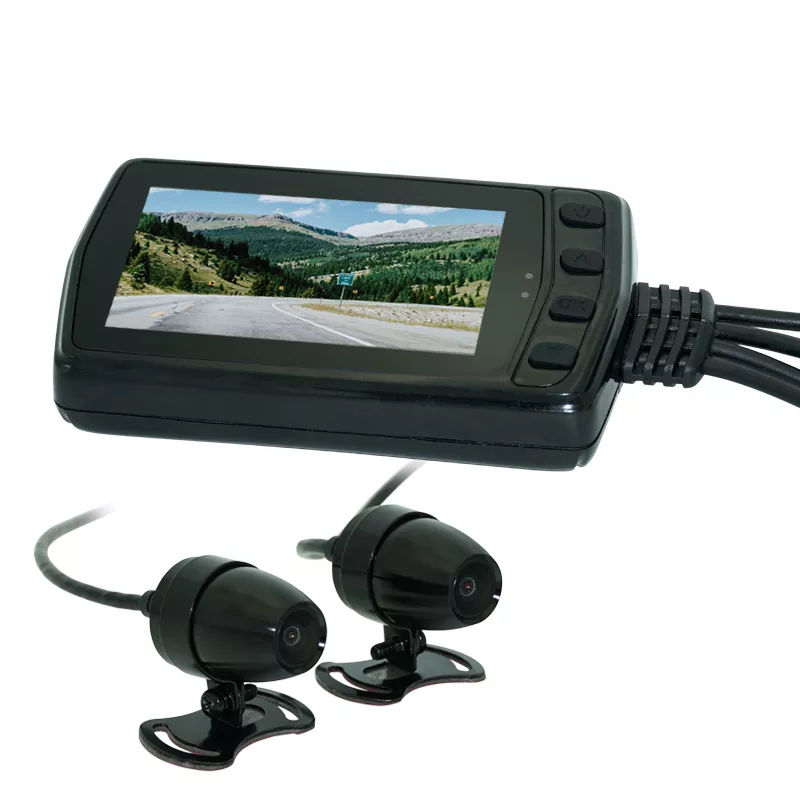 Hoe kan een dashcam voor motorfietsen met twee lenzen de rij- en parkeerbescherming verbeteren?